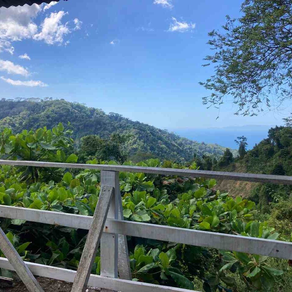 bijagual waterfall mountain view