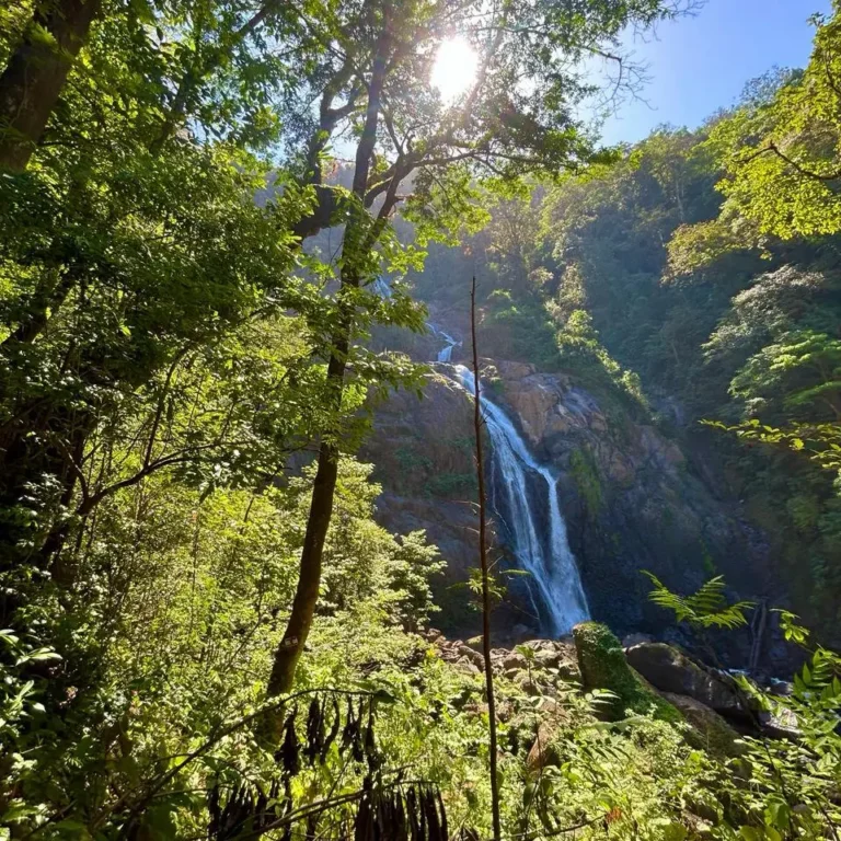bijagual waterfall view from far