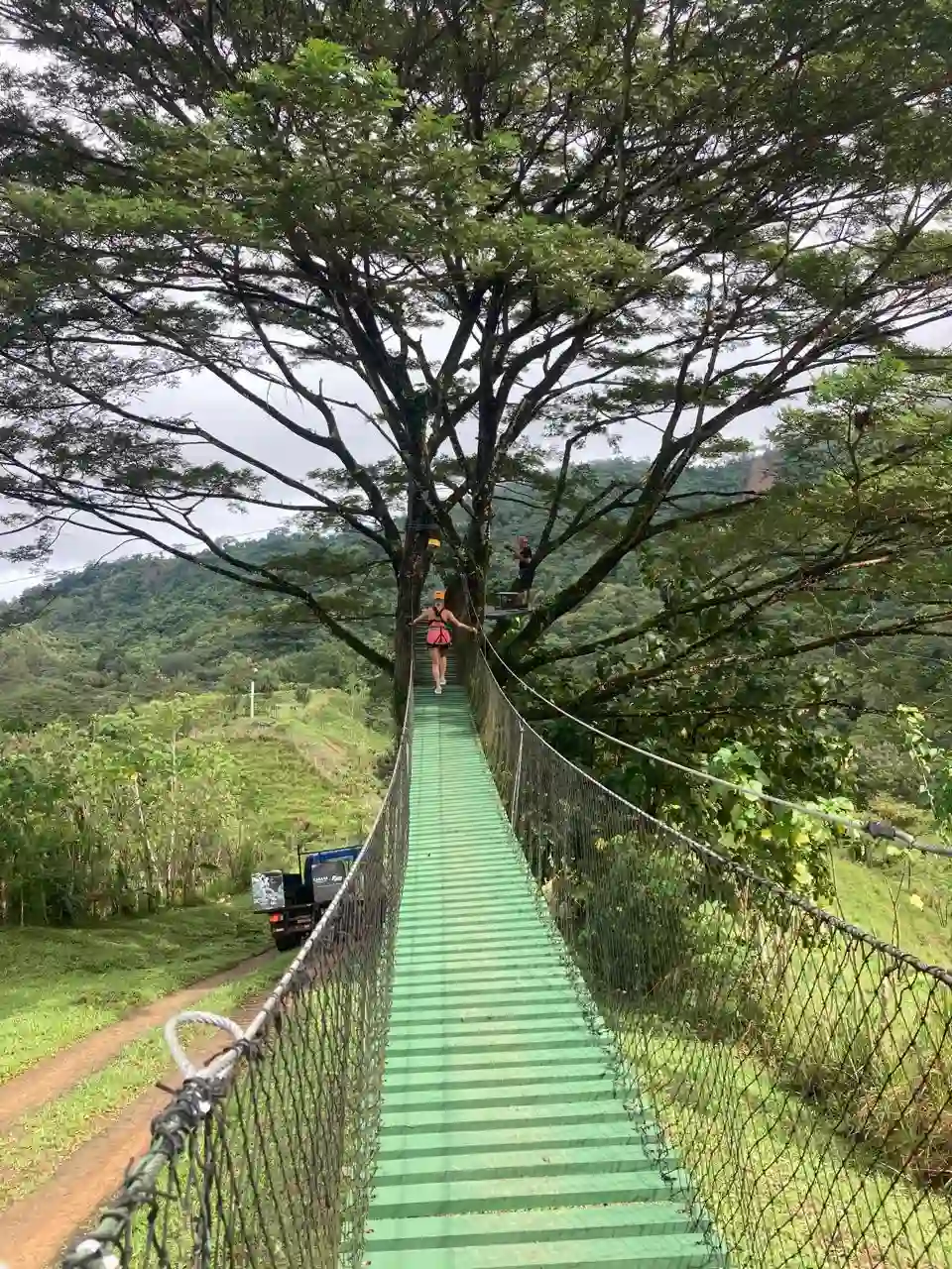 jaco zipline hanging bridge