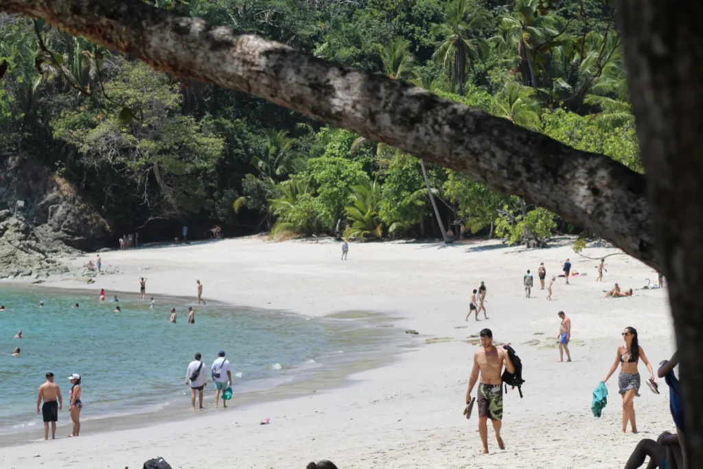 Scenic beach view in Manuel Antonio National Park Costa Rica