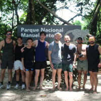 Group tour at the entrance of Manuel Antonio National Park Costa Rica