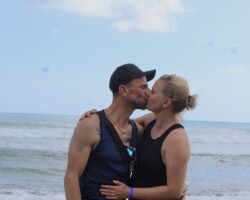 Couple enjoying panoramic views during their Nauyaca Waterfall adventure