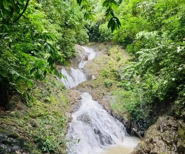 waterfalls in jaco view from top